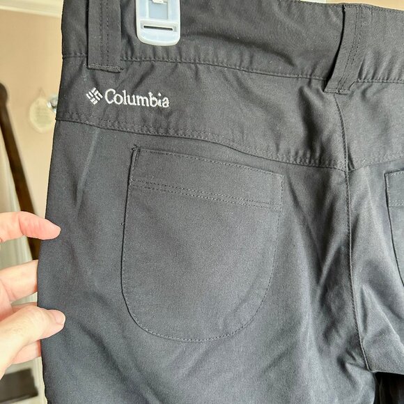 Columbia Mumbai Mover Pants II Black Hiking Outdoor Omnishield Womens Sz 6 Short - Picture 10 of 11